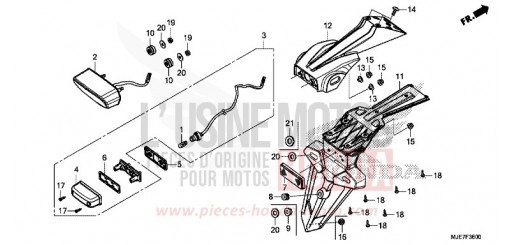 FEU ARRIERE CBR650FAJ de 2018